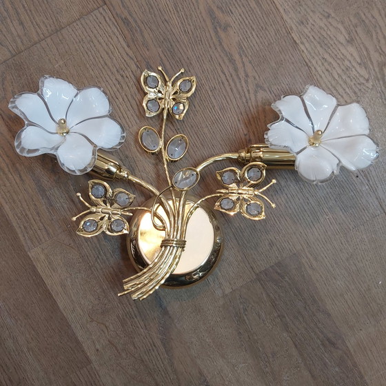 Image 1 of 3x Vintage wandverlichting,