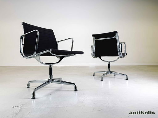 6X Vitra Ea 108 bureaustoel Charles & Ray Eames Hopsak Chocolat