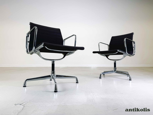 6X Vitra Ea 108 bureaustoel Charles & Ray Eames Hopsak Chocolat