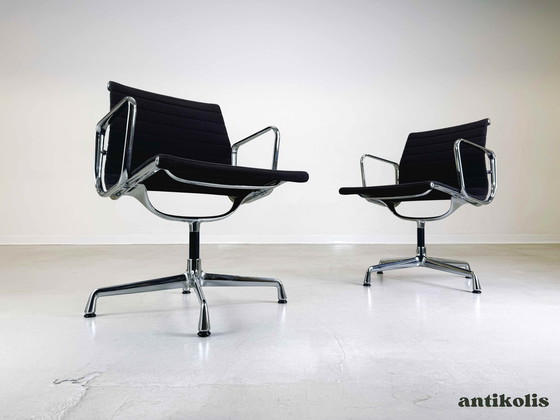 Image 1 of 6X Vitra Ea 108 bureaustoel Charles & Ray Eames Hopsak Chocolat