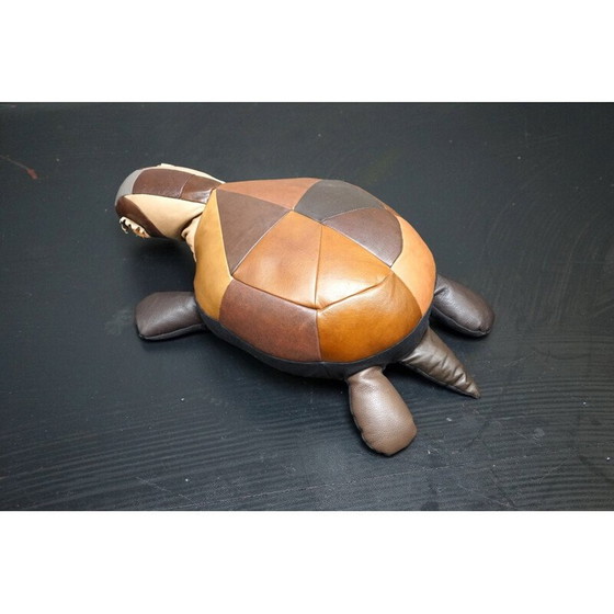 Image 1 of Vintage koeienhuid patchwork schildpad, Duitsland 1960