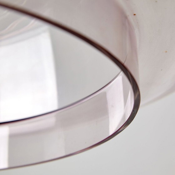 Image 1 of Vintage limburg kroonluchter van gerookt glas, 1960