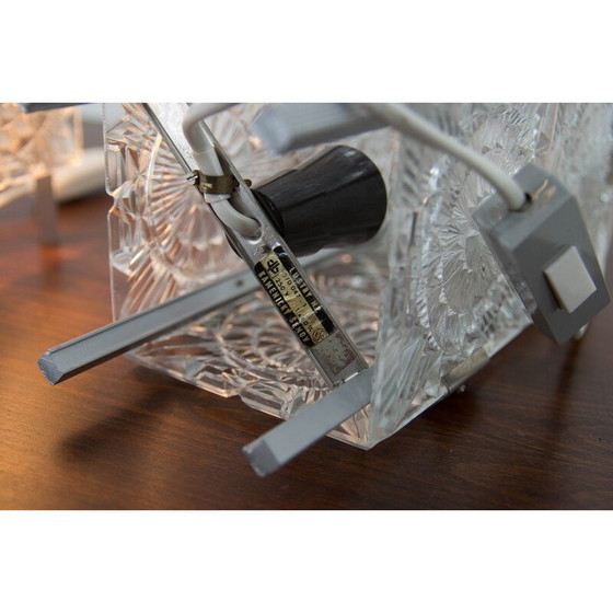 Image 1 of Paar vintage glazen tafellampen van Kamenicky Senov, 1970