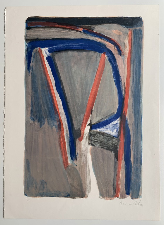 Image 1 of Bram van Velde | Handgesigneerde litho | 'YR 384' | 1981