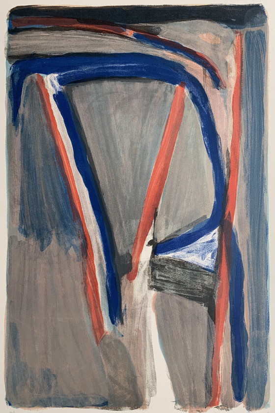 Image 1 of Bram van Velde | Handgesigneerde litho | 'YR 384' | 1981