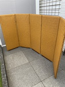 Vintage inklapbare roomdivider