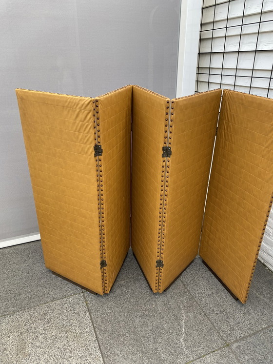 Image 1 of Vintage inklapbare roomdivider