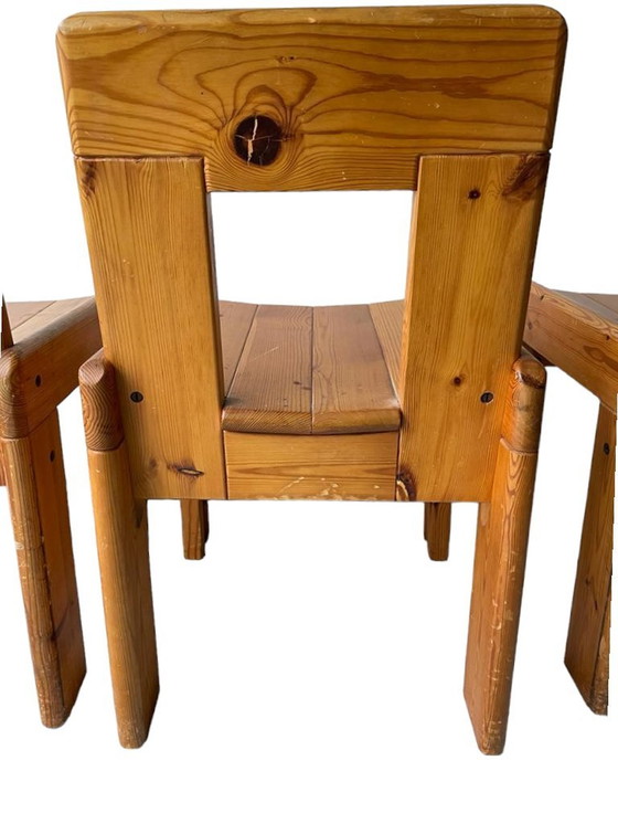 Image 1 of Silvio Coppola Eettafel Met 4 Eetkamerstoelen Voor Fratelli Montina