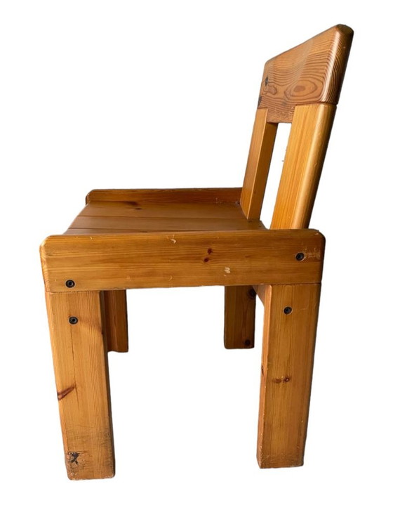 Image 1 of Silvio Coppola Eettafel Met 4 Eetkamerstoelen Voor Fratelli Montina