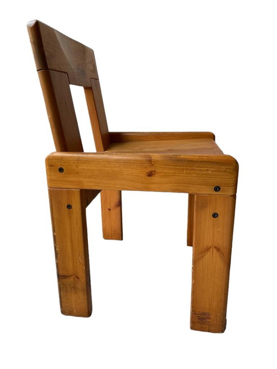 Image 1 of Silvio Coppola Eettafel Met 4 Eetkamerstoelen Voor Fratelli Montina