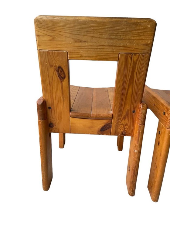 Image 1 of Silvio Coppola Eettafel Met 4 Eetkamerstoelen Voor Fratelli Montina