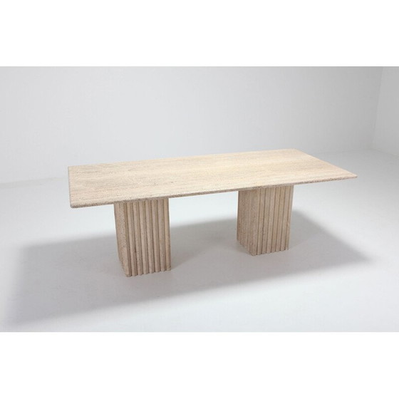 Image 1 of Vintage travertijnen tafel, 1970