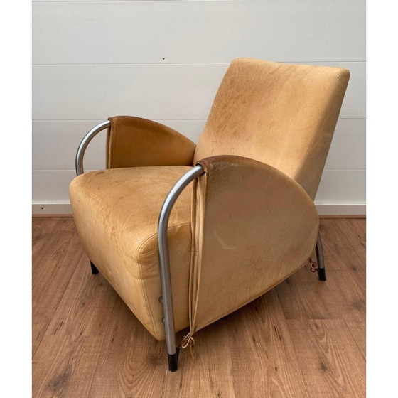 Image 1 of Paar vintage Art Deco fauteuils van Jan des Bouvrie voor Gelderland