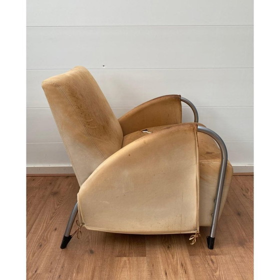Image 1 of Paar vintage Art Deco fauteuils van Jan des Bouvrie voor Gelderland