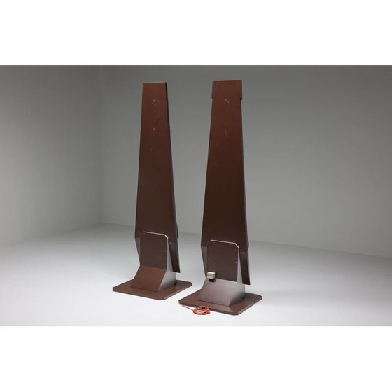 Image 1 of Paar vintage abstracte totem sculpturen van Bianca Garinei, jaren 1970