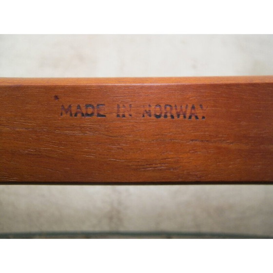 Image 1 of Set van 4 vintage Scandinavische teakhouten eetkamerstoelen door Bruk Sorheim voor Sorheim Mill - jaren 1960