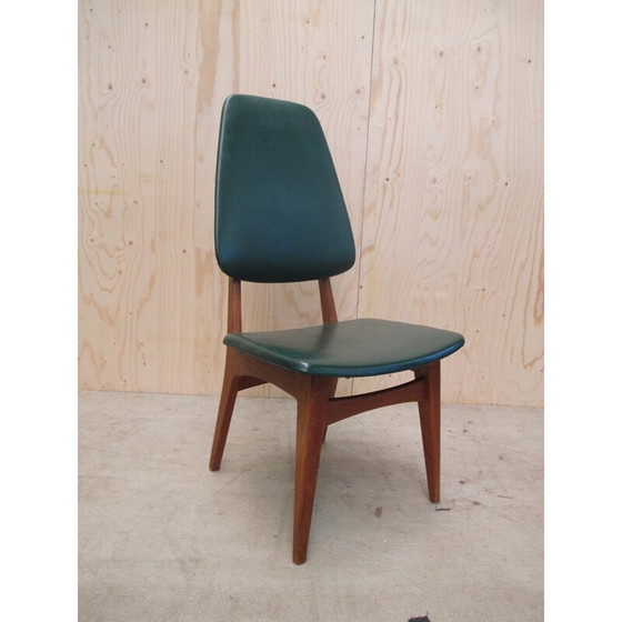 Image 1 of Set van 4 vintage Scandinavische teakhouten eetkamerstoelen door Bruk Sorheim voor Sorheim Mill - jaren 1960
