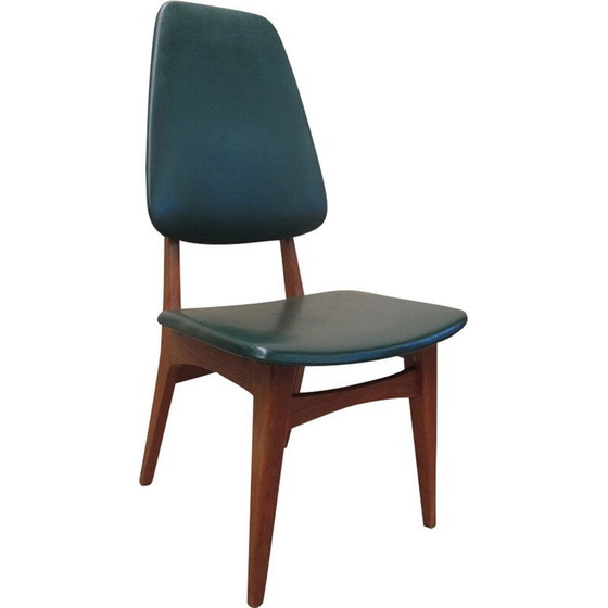 Image 1 of Set van 4 vintage Scandinavische teakhouten eetkamerstoelen door Bruk Sorheim voor Sorheim Mill - jaren 1960