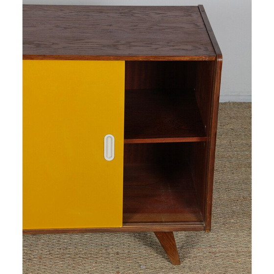 Image 1 of Vintage geel en wit dressoir model U-452 van Jiri Jiroutek, 1960