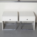 2x vintage nachtkastje