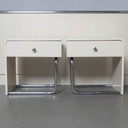 2x vintage nachtkastje
