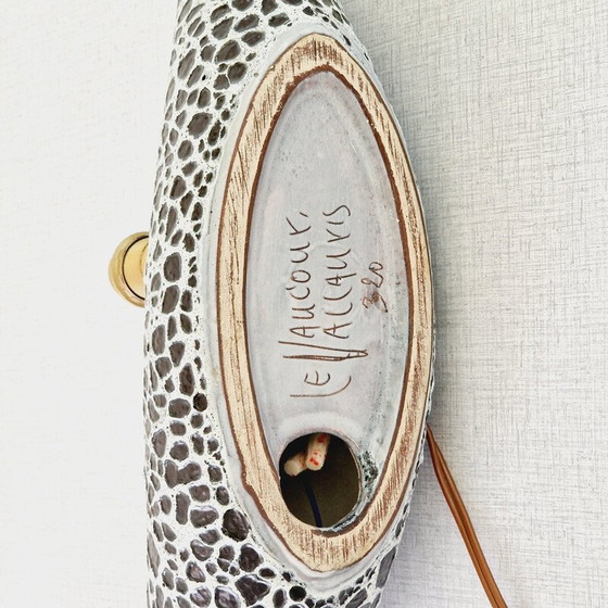Image 1 of Vintage Le Vaucour hoornvormige tafellamp voor Vallauris, 1950