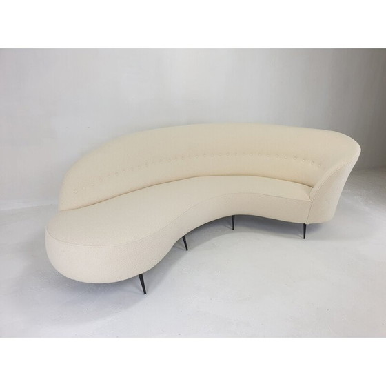 Image 1 of Vintage gebogen sofa van Federico Munari, Italië 1950