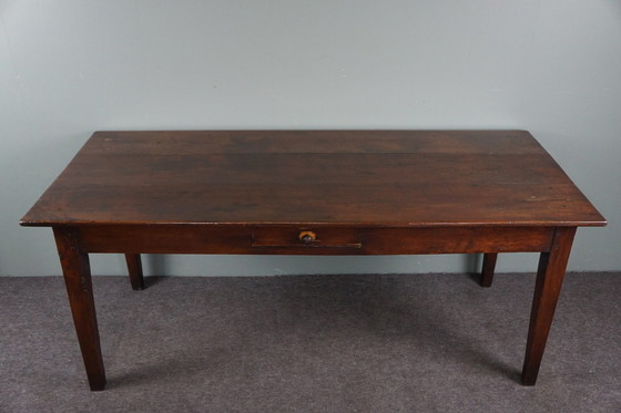 Image 1 of Franse eettafel met twee lades