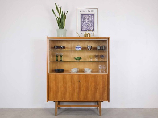 Vintage vitrinekast highboard 50s 60s Midcentury