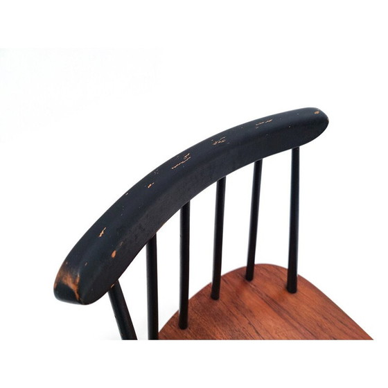 Image 1 of Set van 6 vintage "Fanett" stoelen van Ilmari Tapiovaara voor Edsby Verken, 1960