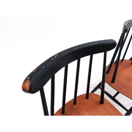 Image 1 of Set van 6 vintage "Fanett" stoelen van Ilmari Tapiovaara voor Edsby Verken, 1960