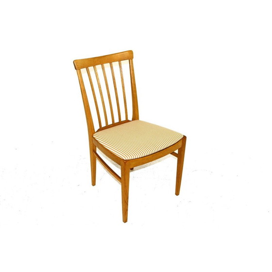 Image 1 of Set van 4 eikenhouten stoelen van Carl Malmsten, Zweden 1970