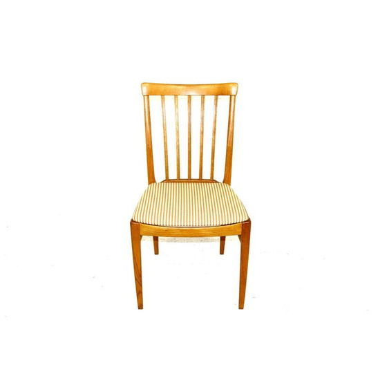 Image 1 of Set van 4 eikenhouten stoelen van Carl Malmsten, Zweden 1970