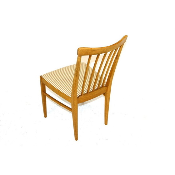 Image 1 of Set van 4 eikenhouten stoelen van Carl Malmsten, Zweden 1970