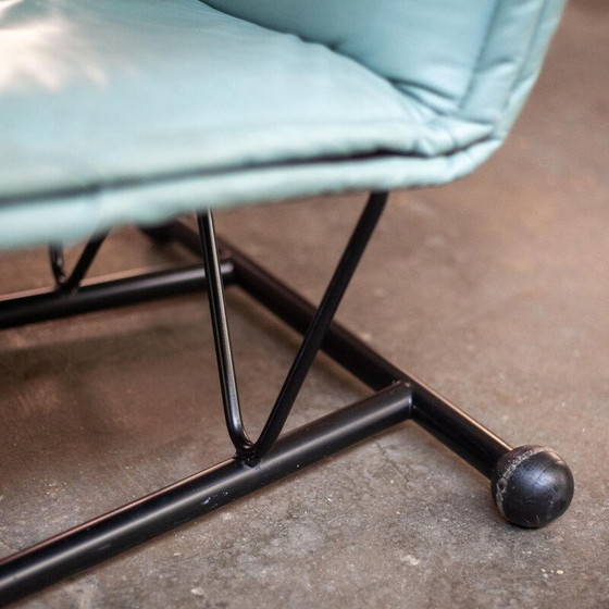 Image 1 of Vintage Flyer fauteuil in metaal en leer van Pierre Mazairac en Karel Boonzaaijer voor Young International, 1980