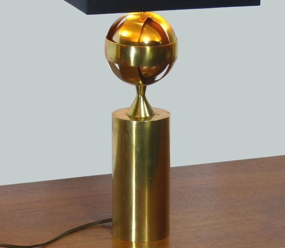 Image 1 of Gouden Messing Lamp Astrolabium 1970