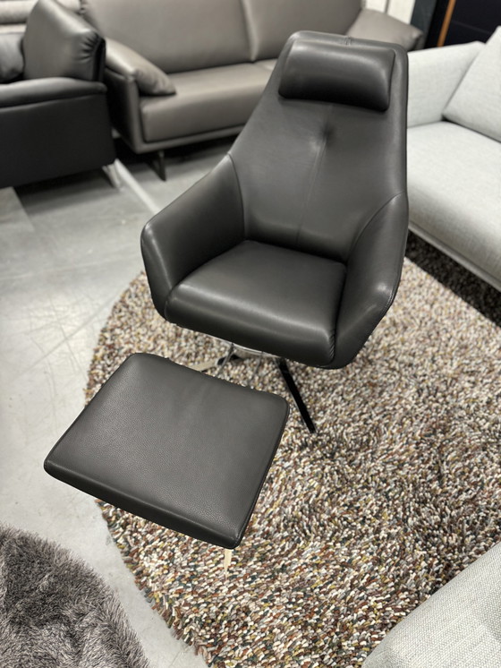 Image 1 of De Sede 277 / 11 Relaxfauteuil Zwart Leer 