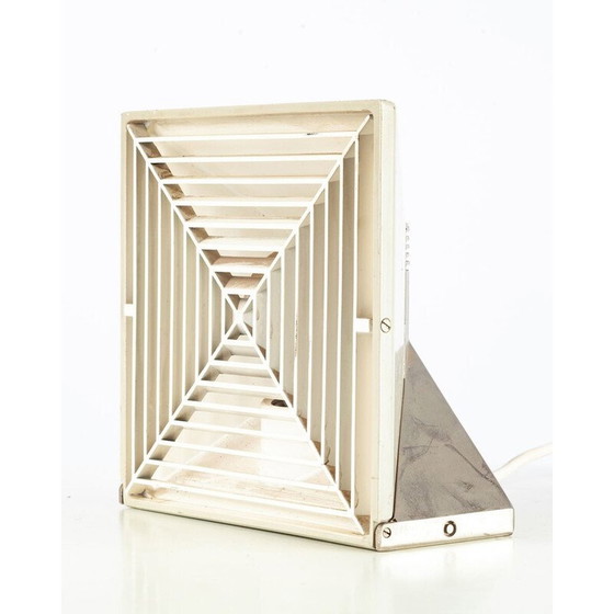 Image 1 of Paar vintage vierkante metalen bedlampjes van Staff, 1960