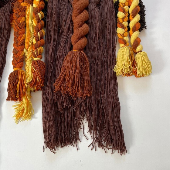 Image 1 of Vintage wandkleed van macrame en polyacrylwol voor Desso Studio, Nederland 1970