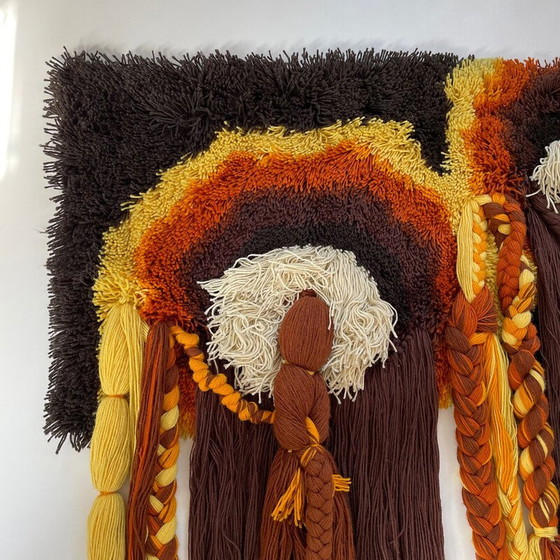 Image 1 of Vintage wandkleed van macrame en polyacrylwol voor Desso Studio, Nederland 1970