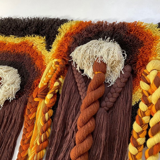 Image 1 of Vintage wandkleed van macrame en polyacrylwol voor Desso Studio, Nederland 1970