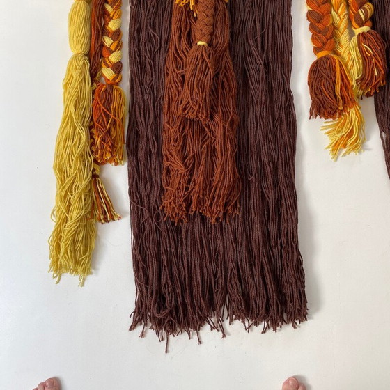 Image 1 of Vintage wandkleed van macrame en polyacrylwol voor Desso Studio, Nederland 1970