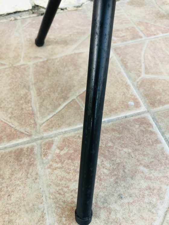 Image 1 of  Vintage metalen bijzettafel met formica blad, 1960S