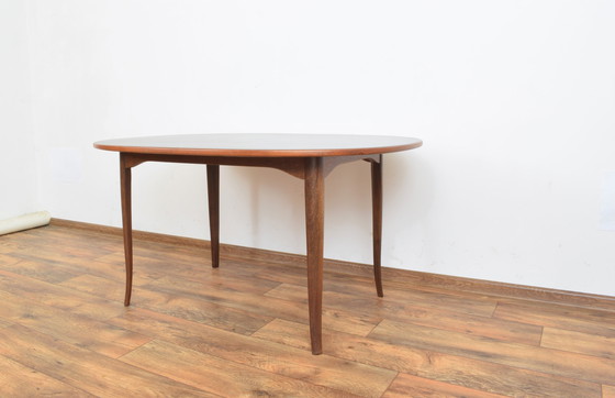 Image 1 of Mid Century Zweedse teakhouten tafel model "Ovalen" van Carlm Malmsten voor Mobel Komponerad Av, 1950S.