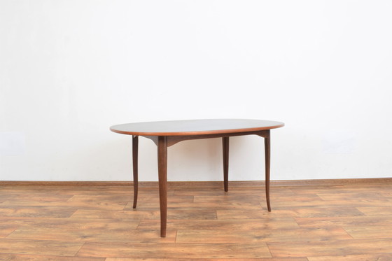 Image 1 of Mid Century Zweedse teakhouten tafel model "Ovalen" van Carlm Malmsten voor Mobel Komponerad Av, 1950S.