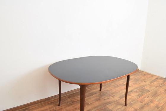 Image 1 of Mid Century Zweedse teakhouten tafel model "Ovalen" van Carlm Malmsten voor Mobel Komponerad Av, 1950S.