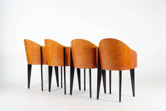 Image 1 of 4 X Saporiti 'Toscana' Chairs By Piero Sartogo