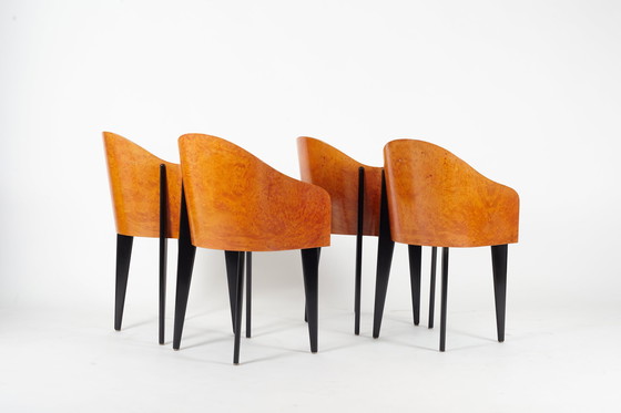 Image 1 of 4 X Saporiti 'Toscana' Chairs By Piero Sartogo