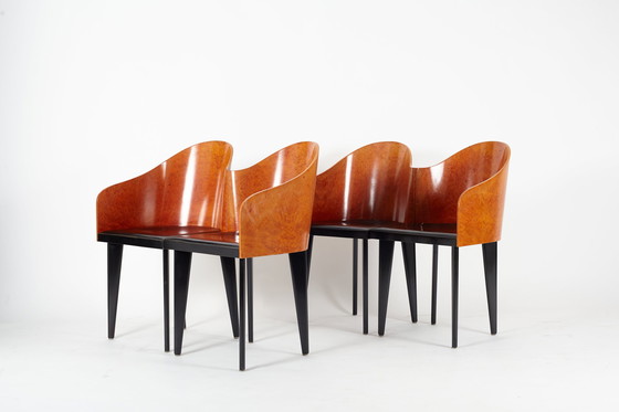 Image 1 of 4 X Saporiti 'Toscana' Chairs By Piero Sartogo