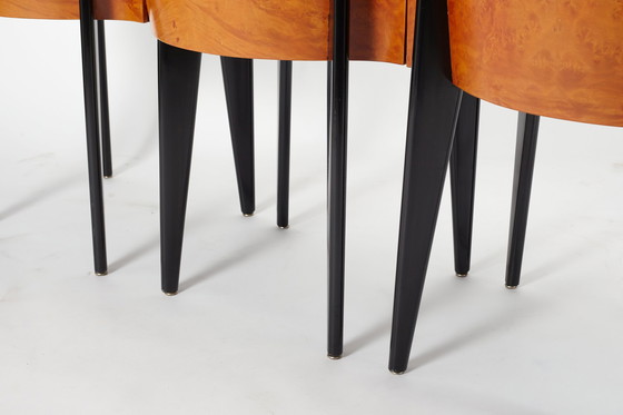 Image 1 of 4 X Saporiti 'Toscana' Chairs By Piero Sartogo